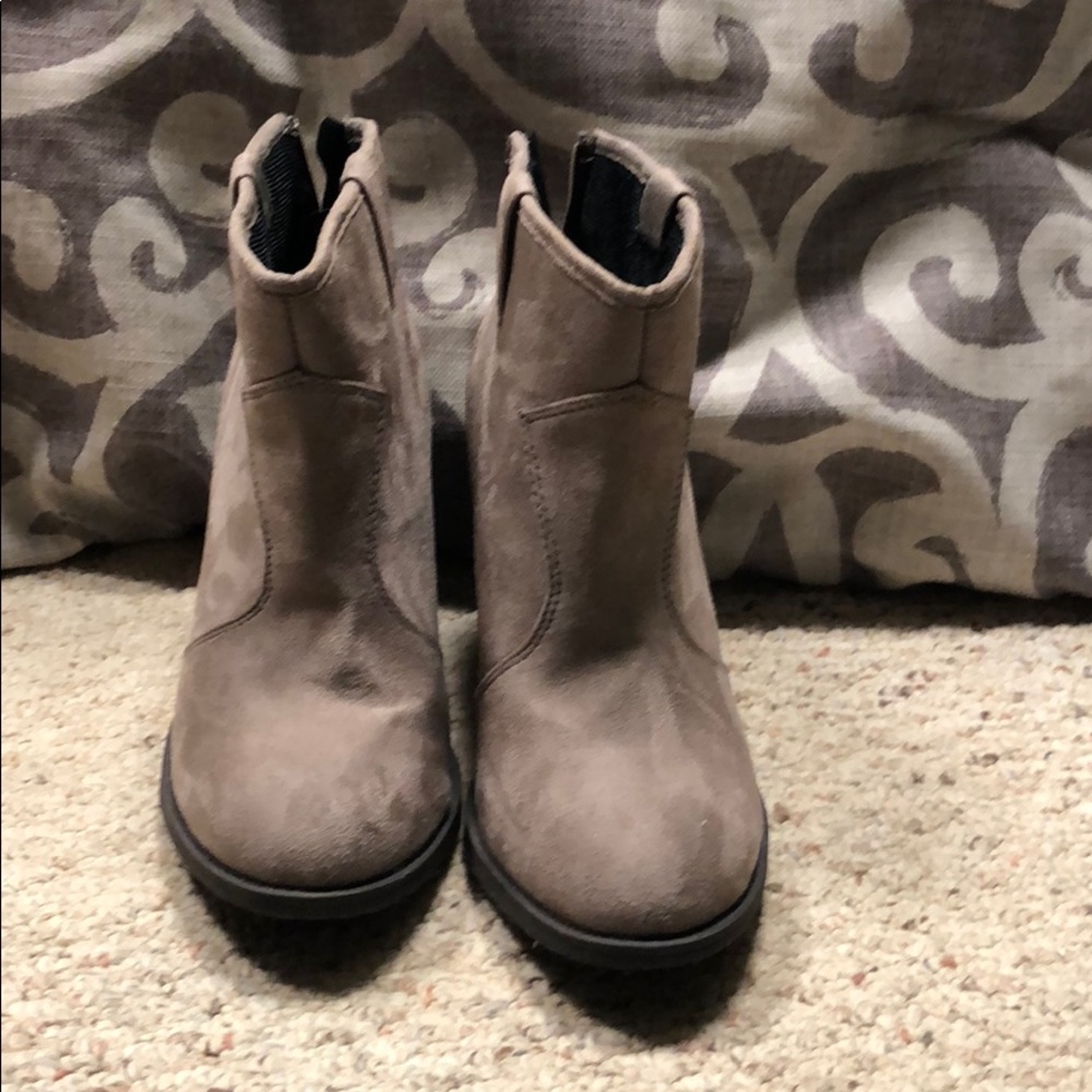 Beige Booties